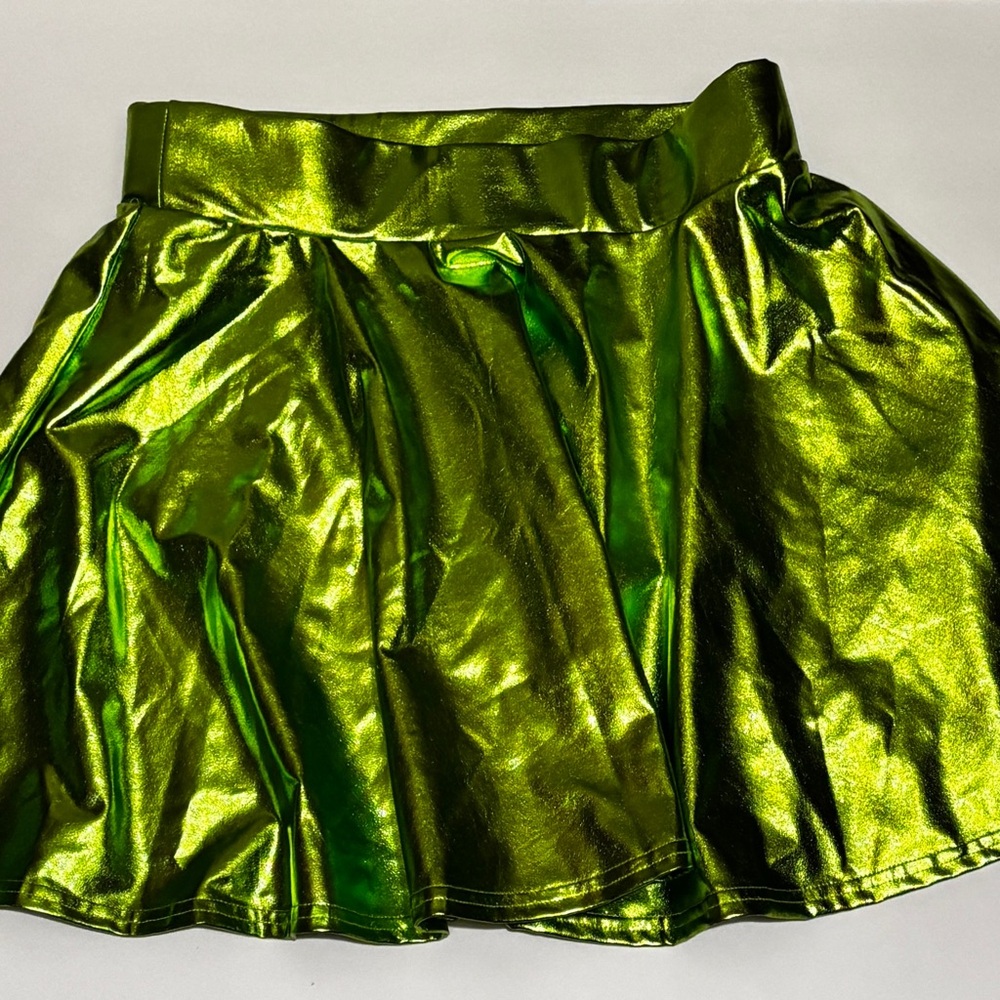 Metallic Green Skirt medium, perfect for Mardi Gras!!